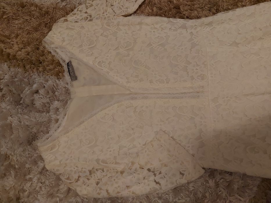 Rochie alba din dantela 38