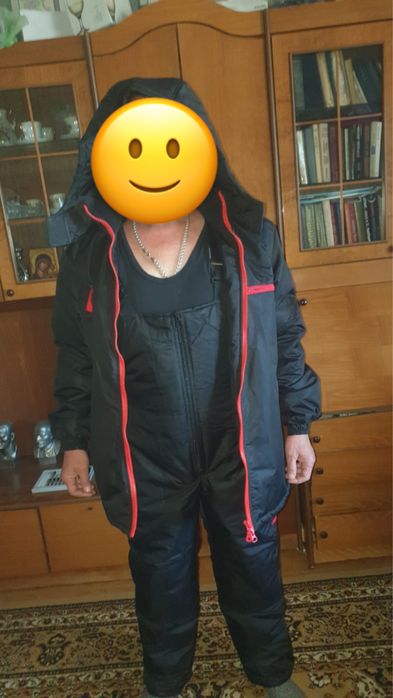 зимний теплый мужской костюм