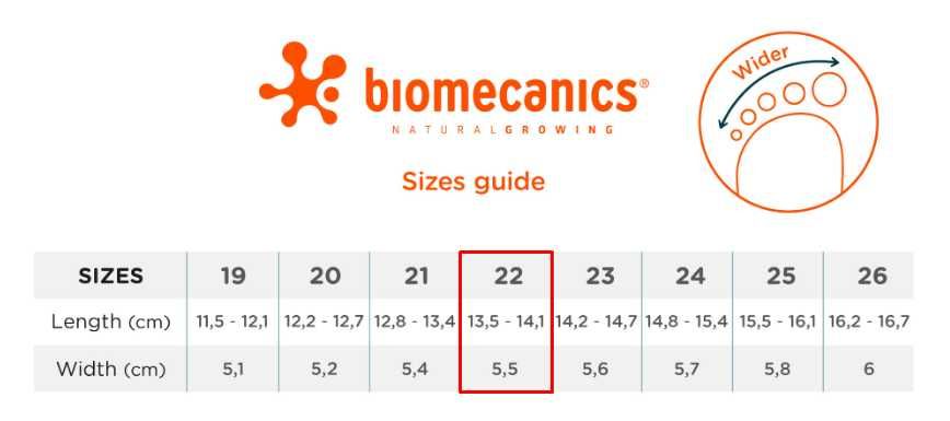 Сандали Biomecanics/Биомеханикс серия Respectful, размер 22