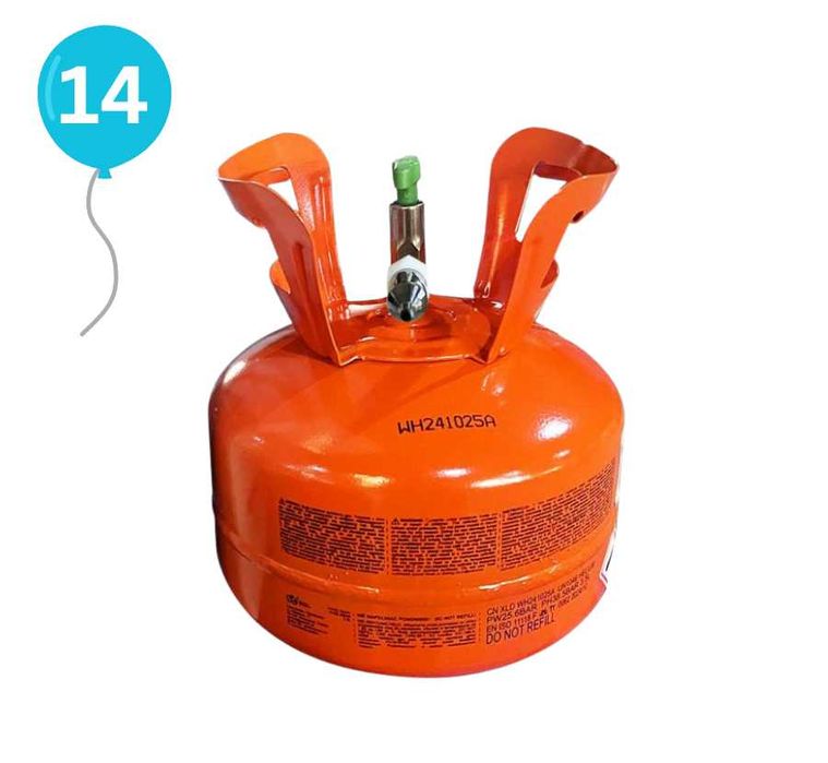 Бутилка с хелий за 14 балона БЕЗПЛАТНА ДОСТАВКА С BOX NOW