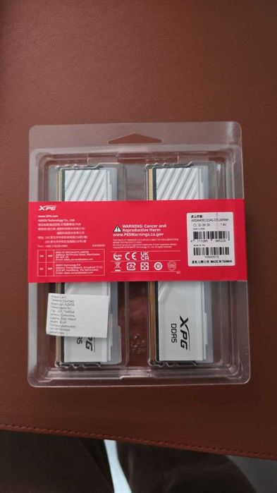 Оперативная память, RAM, ОЗУ ADATA DDR5 6400Mhz 2*24ГБ (48ГБ) cl32