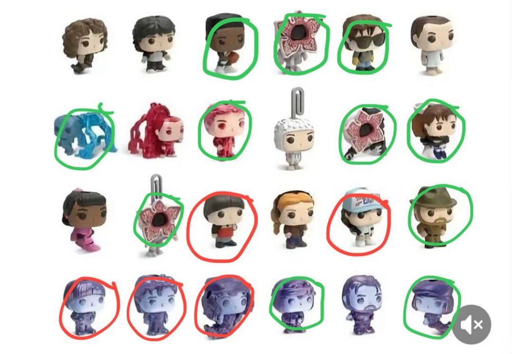 Фигурки очень странные дела kinder joy