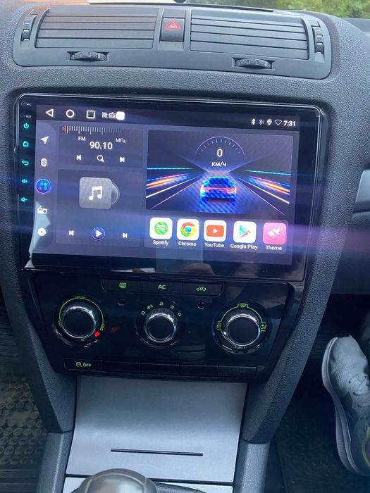 Navigatie android Skoda Octavia 2 FL NF CarPlay AndroidAuto SIM DSP