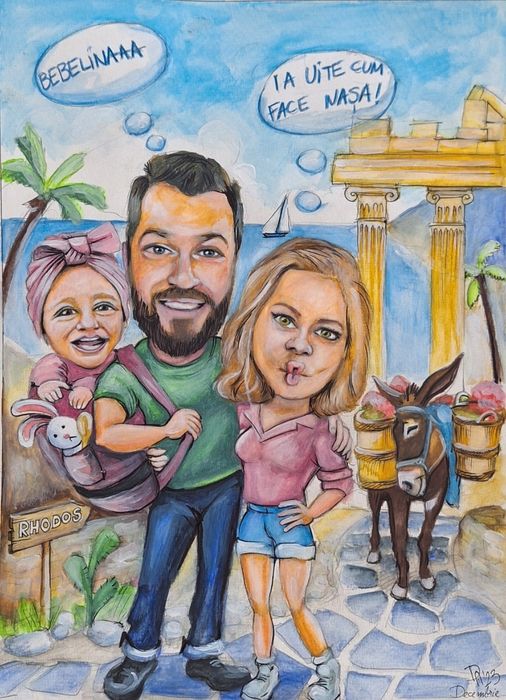 Caricatura poveste cadou