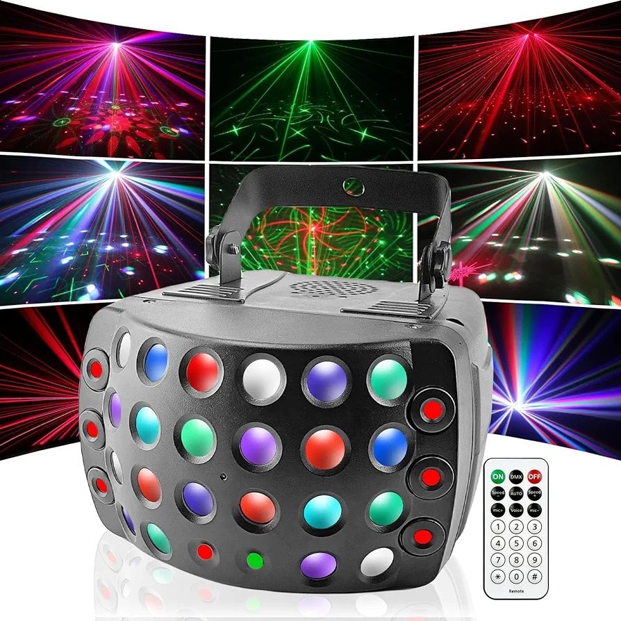 Lumini profesionale club/nunta/DJ/DISCO
Cu 20 de moduri, 36W, DMX512 c