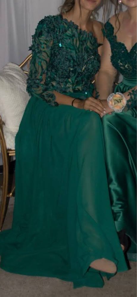 Rochie verde eleganta