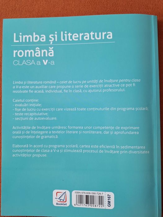 Limba romana - Clasa 5 – Caiet de lucrari pe unitati de invatare