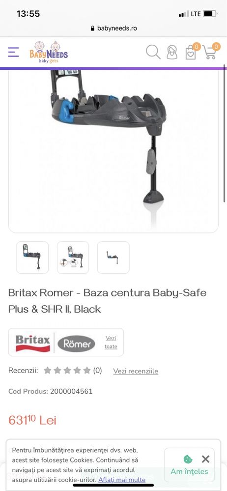 Baza isofix britax romer