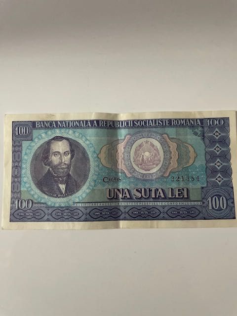 BANCNOTE vechi  romanesti  de 100 LEI, RSR