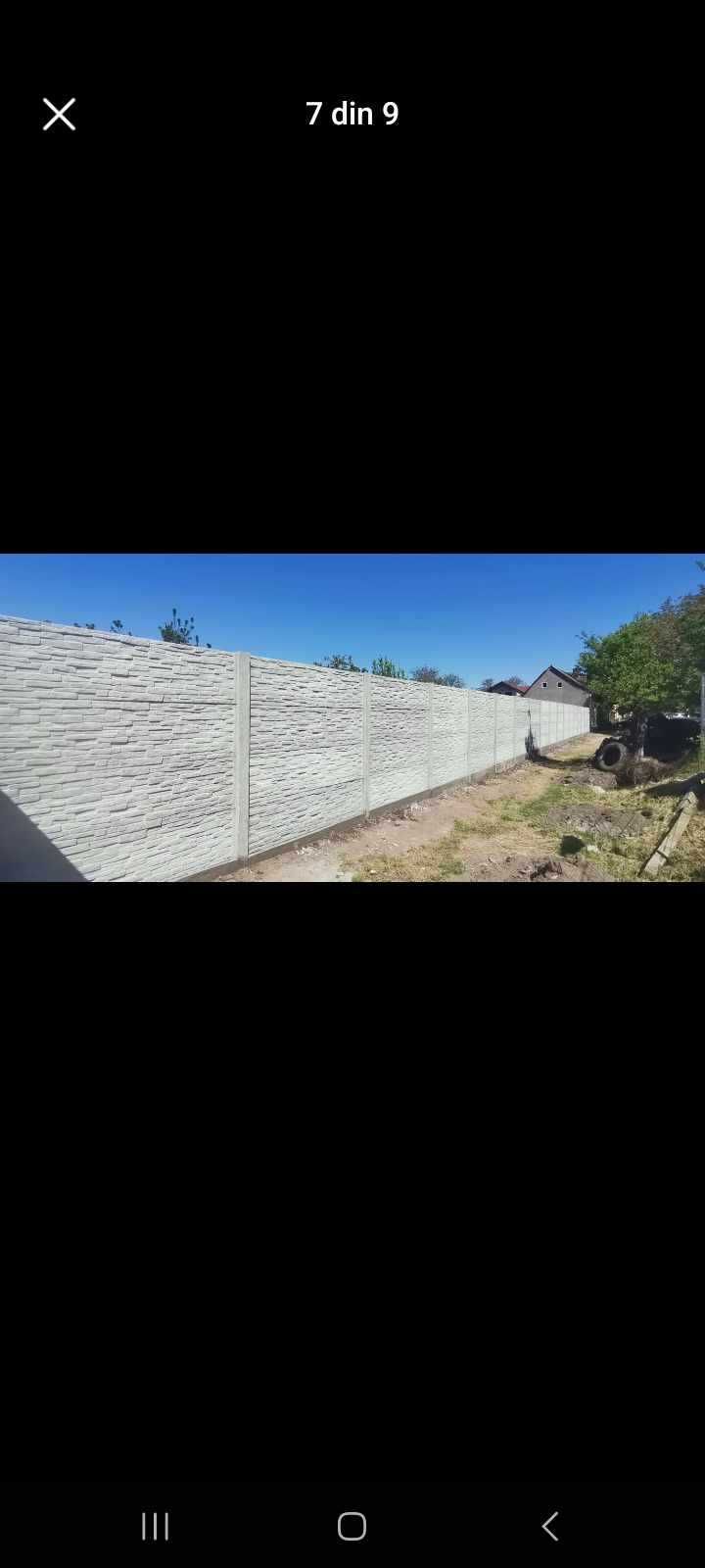 Garduri  beton prefabricate