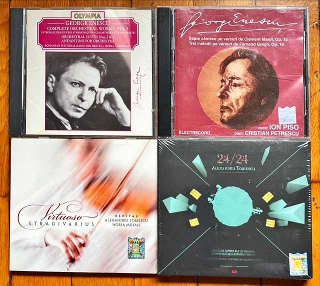 Set 4 CD muzica clasica RO: 2x George Enescu & 2x Alexandru Tomescu