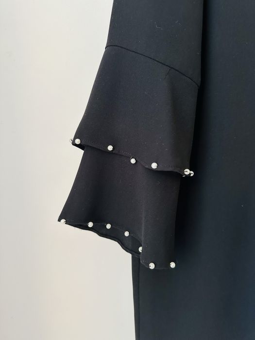 Rochie neagra scurta, maneca 3/4, marimea 36