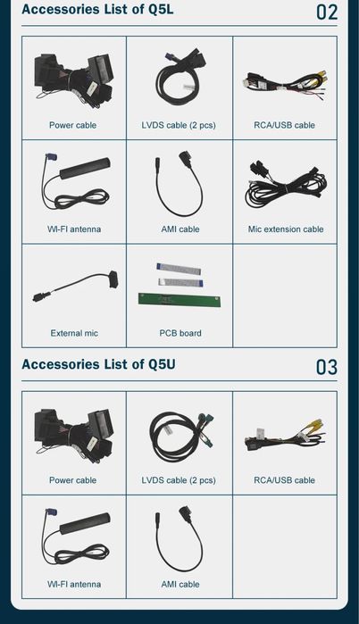 Безжичен CarPlay и Android Auto интерфейс за Audi A4 A5 Q5 (2009-2015)