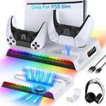 FYOUNG Вертикална охлаждаща стойк за зареждане  PlayStation 5 Slim