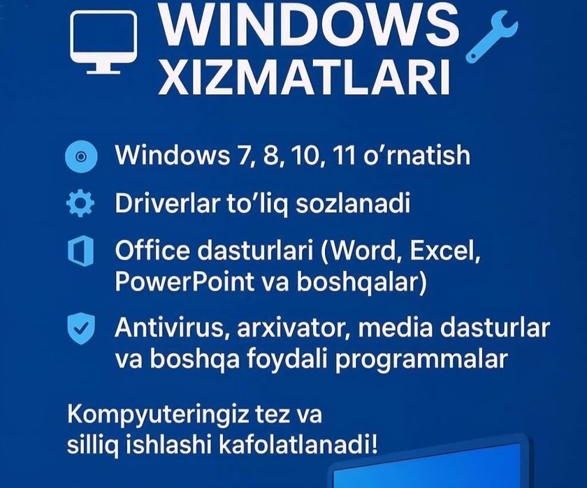 Windows xizmatlari