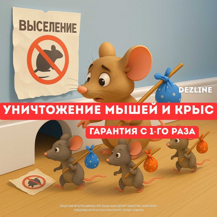 Дезинфекция от Крыс и Мыши / Уничтожение Крыс и Мышей | Проф. Дез.