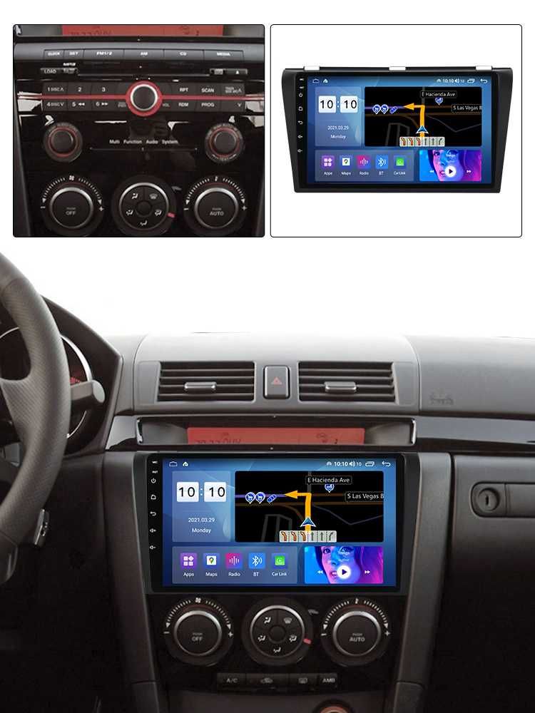 Navigatie Dedicata 9Inch Android Mazda 3 (2003-2009), Bluetooth, WiFi