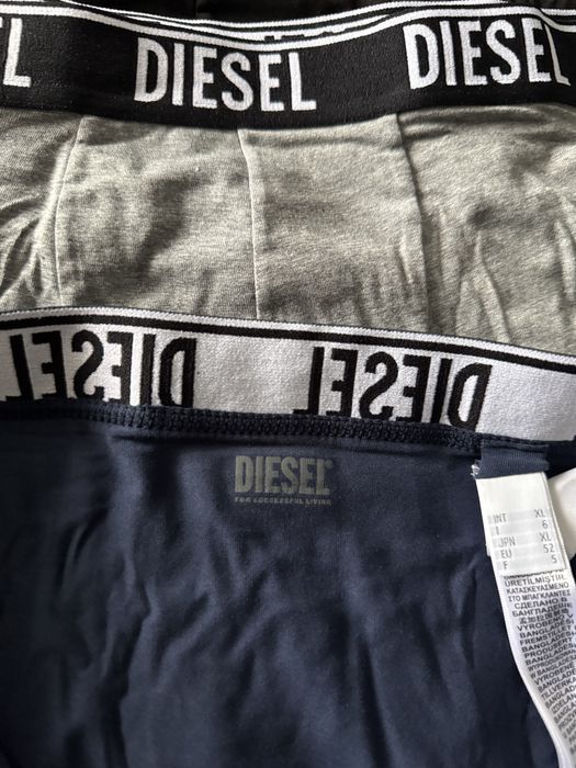 Diesel set 3 boxeri gri-negru-bleumarin marimea XL noi originali