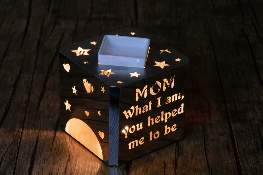 Персонализиран подарък 3 в 1 - свещник, аромолампа, фондю