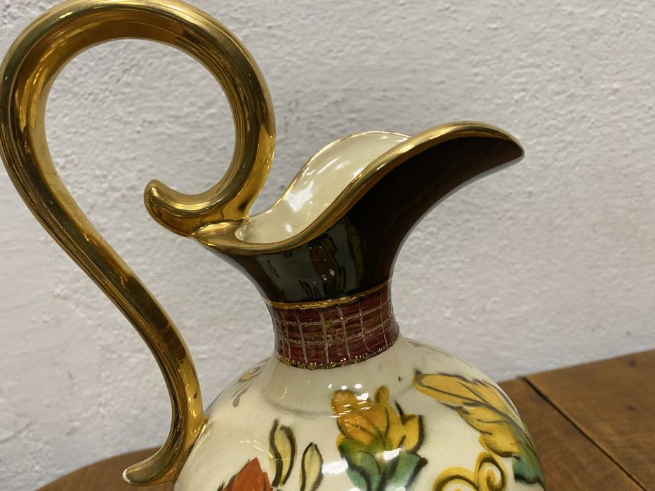 Белгийска декоративна кана H Bequet Quaregnon, модел 685 ваза от порце