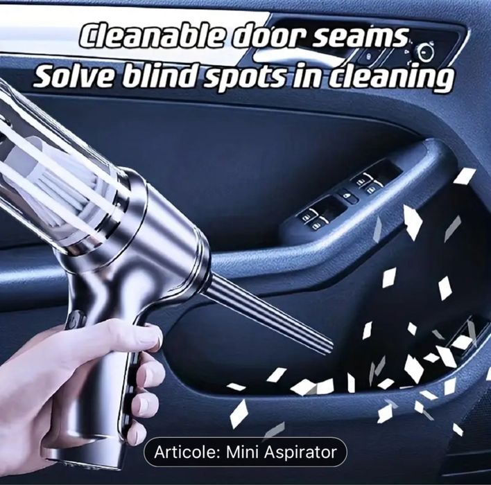 Aspirator auto vacuum  Wireless pe baterie 2 in 1 pompa saltea