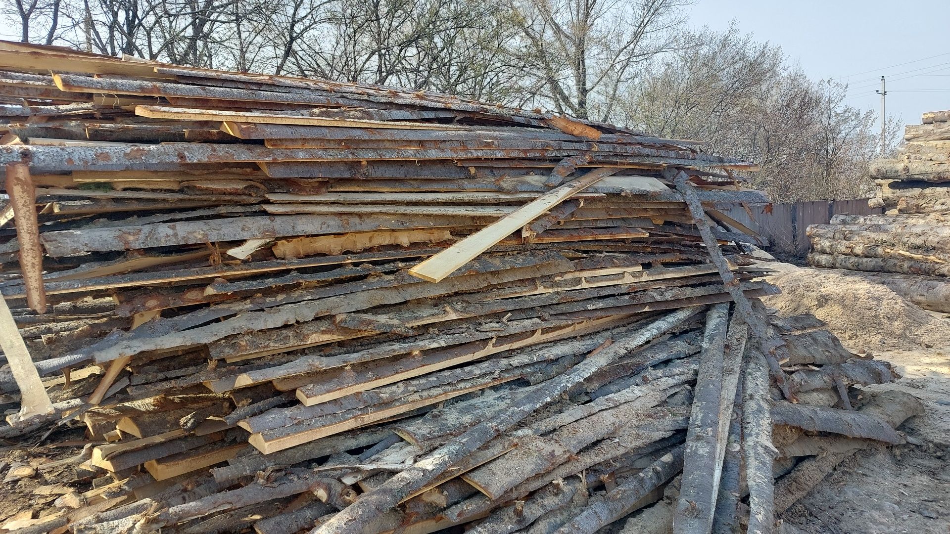 Горбыль, срезка. Доставка по городу и области. Пиломатериал. Дрова.