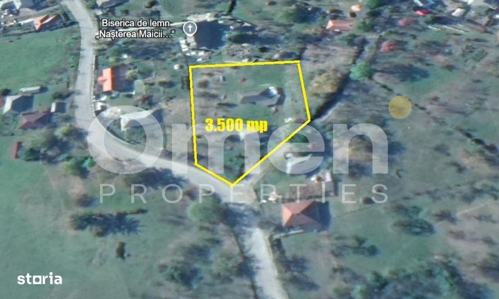 Teren 3.500 mp Lăschia, cu Casă Renovată lângă Biserica de Lemn – Pano