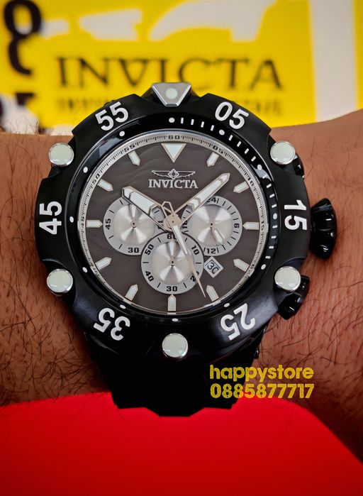 INVICTA Velmore Black 54 mm, Инвикта нов ръчен часовник