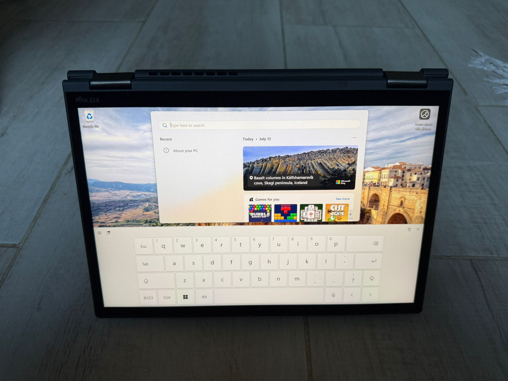 Lenovo Yoga X13 Carbon I5 gen 11 16Gb ram touchscreen