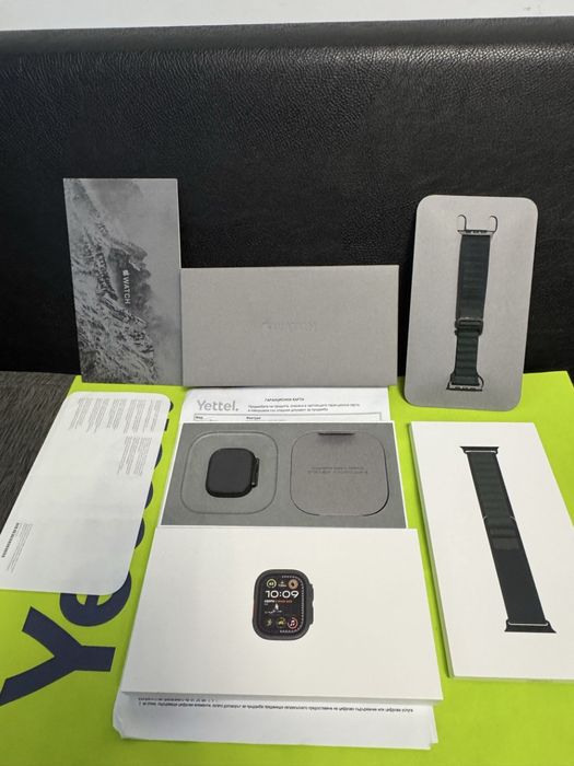 КАТО НОВ 49mm Apple watch Ultra 2 Гаранция Yettel 2026г. Black