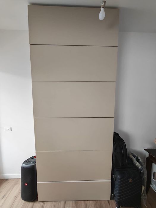 Bibliotecă modulară / mobilă living / dulap – 2 piese