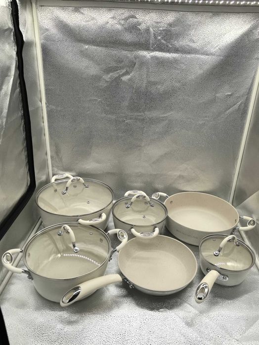 Set vase gatit marmura 10 piese antiaderent rezistent nou