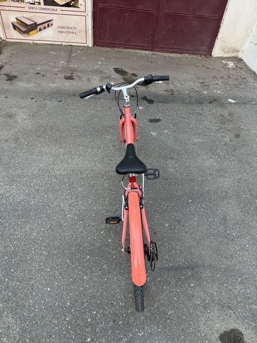 Bicicleta polivalenta Riverside 500 24” roz prntru copii 135-150 cm