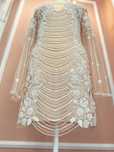 Rochie tip bijuterie cu perlute noua