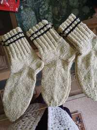 Ciorapidin lână,tricotati manual