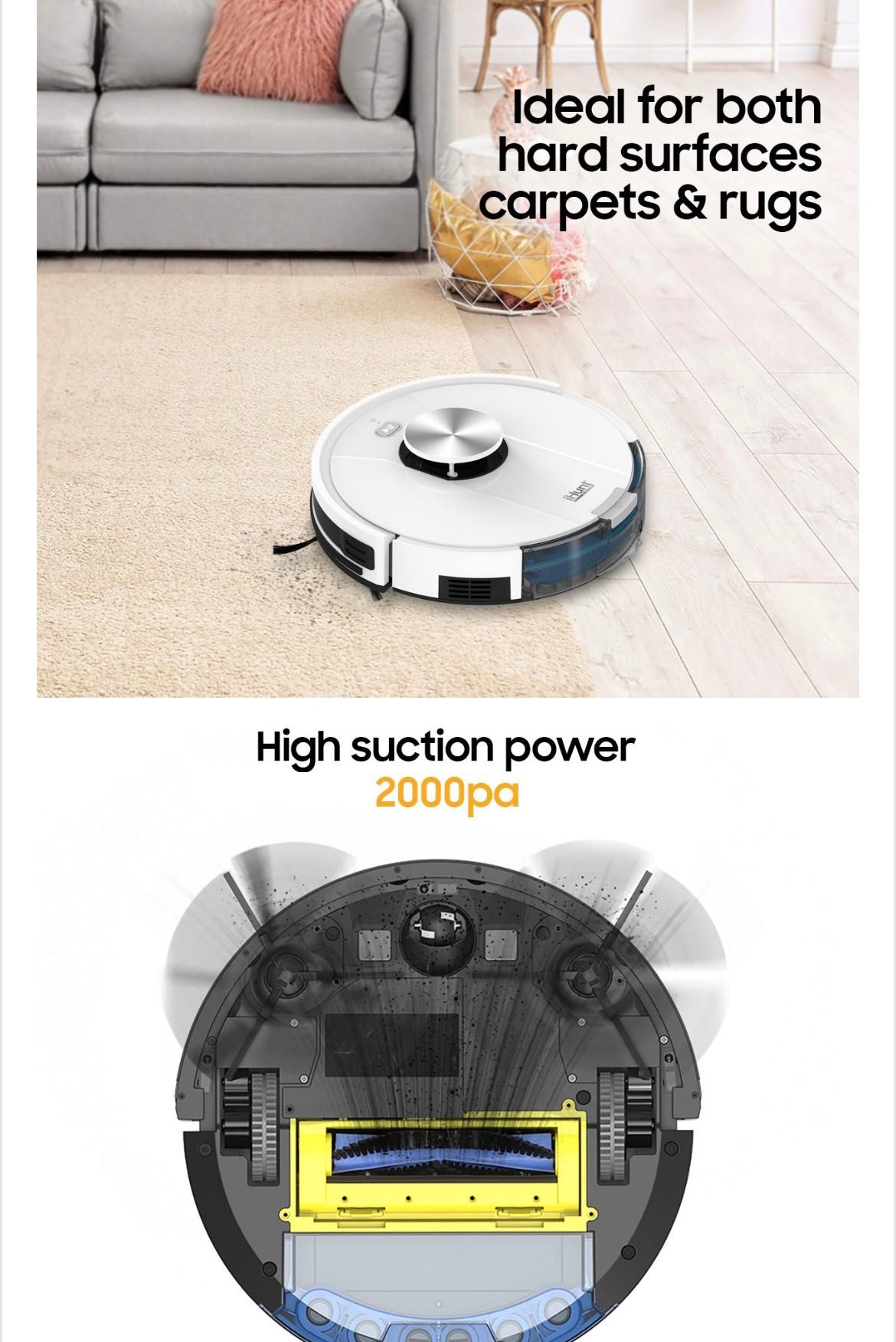 Прахосмукачкa робот iHunt Robot Vacuum Laser PRO 2022, iHunt Home APP