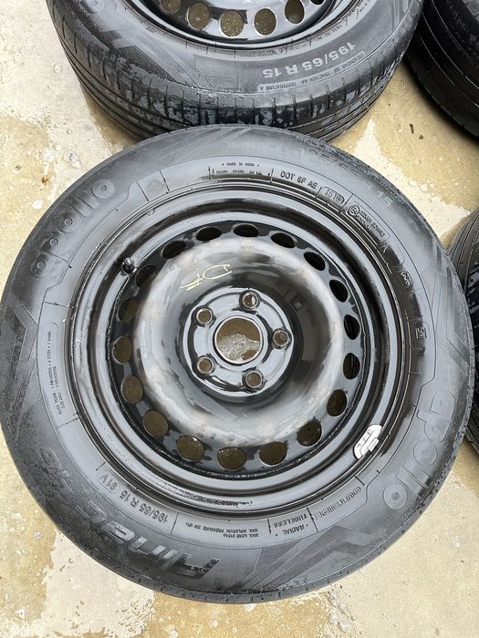 Set anvelope vara apollo 195/65 R15 + jante otel