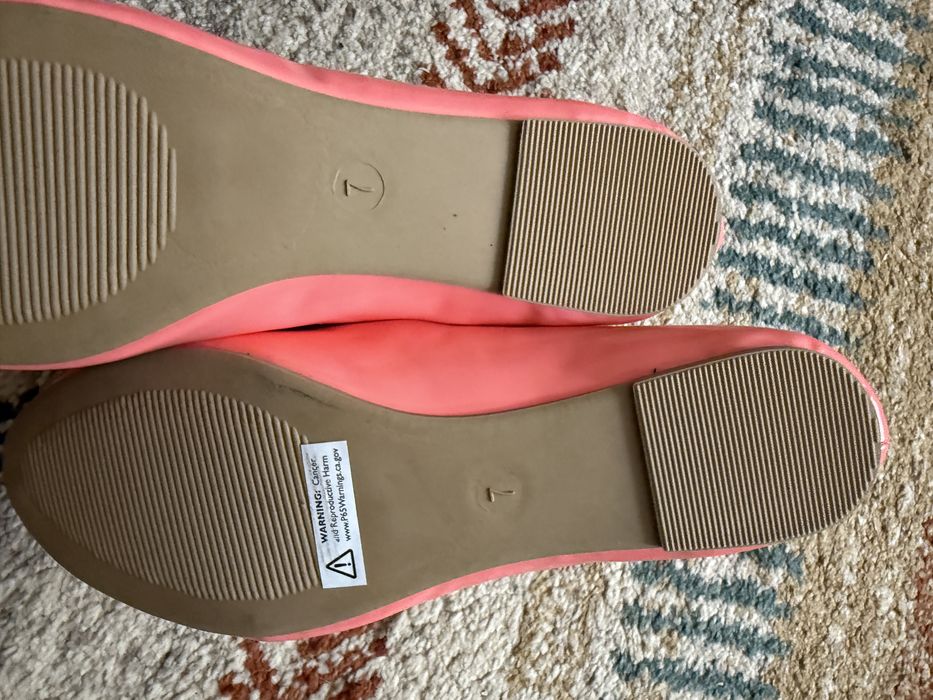 Balerini lac roz Goldtoe noi cu eticheta masura 37