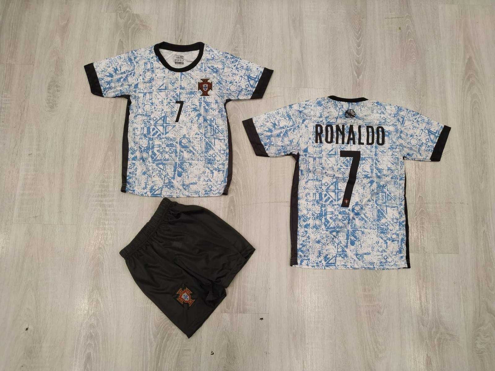 CR7  RONALDO BLUE  + Чорапи Юбилеен Син Екип на Роналдо 2024г