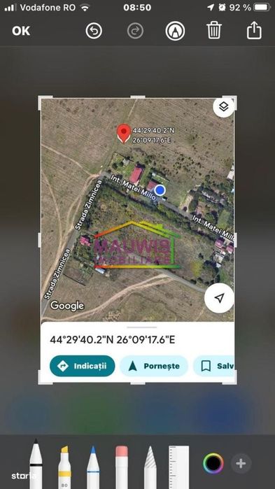 Vanzare teren Voluntari, Matei Millo cel mai mic pret pentru zona