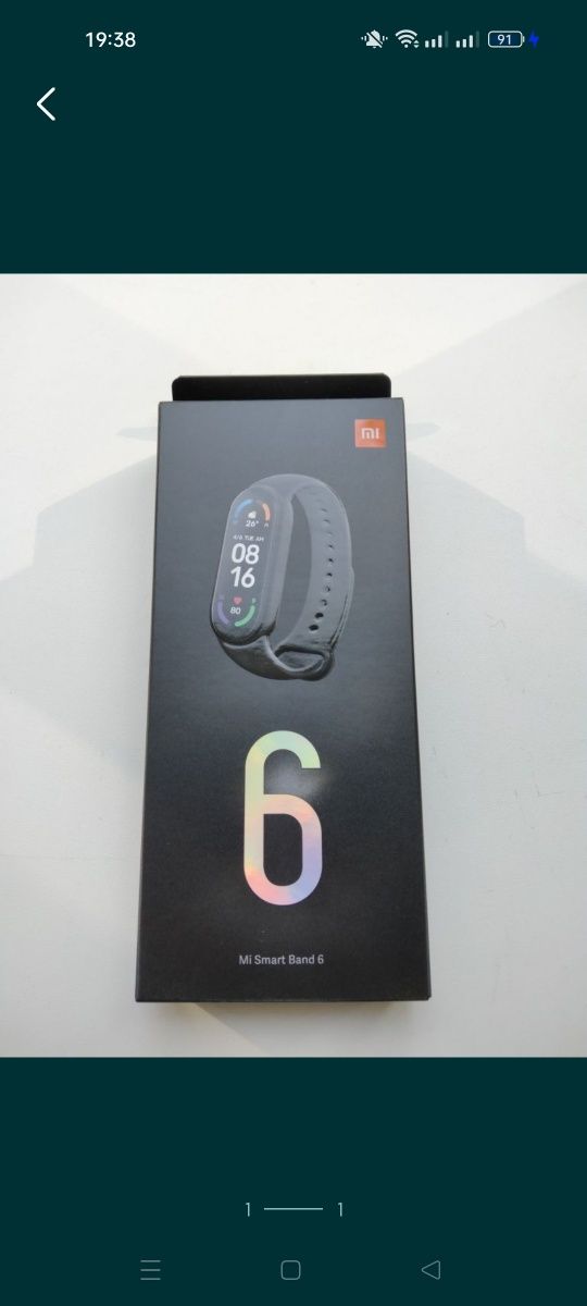 Продам Смарт браслет Xiaomi Mi Band 6, Black