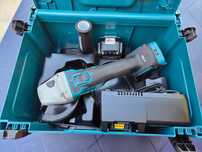 Makita DGA511 – ъглошлайф 125 мм 18V + батерия, зарядно и куфар
