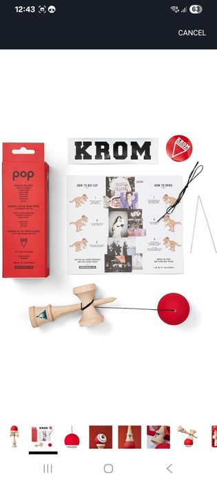 Vand Kendama Krom Sticky diverse culori