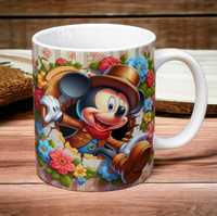 Cana personalizata, Mickey Mouse, Ceramica, Alb, 350 ml
