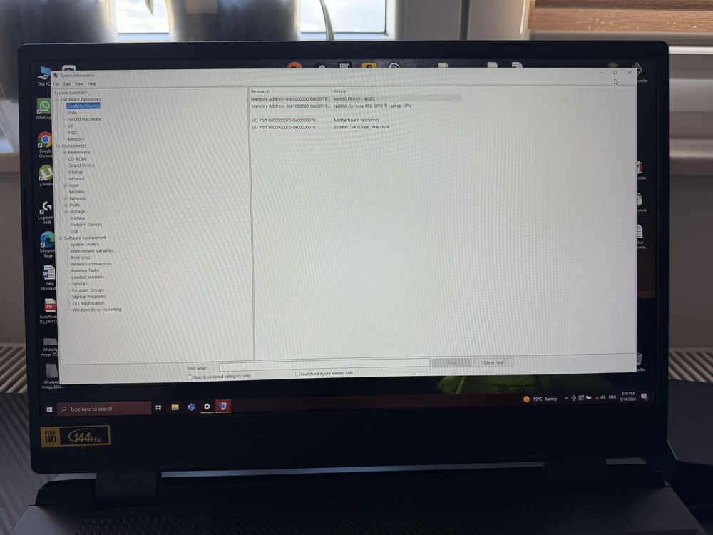 Vand Laptop Acer Nitro 5 RTX 3070 ti