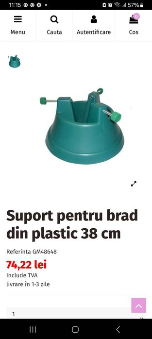 Suport pentru brad cu rezervor apa