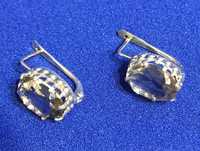 Серьги серебро 875 проба звезда 450,000