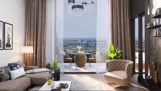 Nest One 2/6/51  Вид на Парк 62м2+терраса