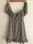 Rochie mini cu model floral XS (Pull&Bear)
