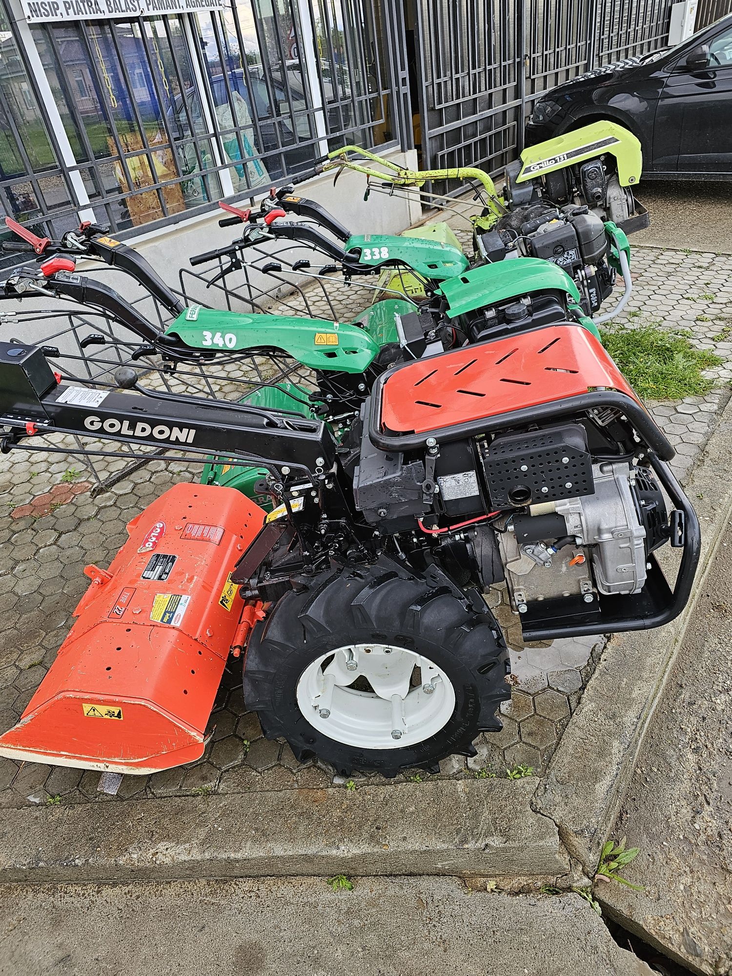 Motocultor profesional Ferrari 340 pawersafe, yanmar,pornire electrica